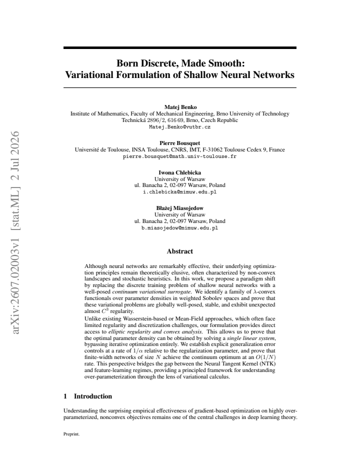 First page