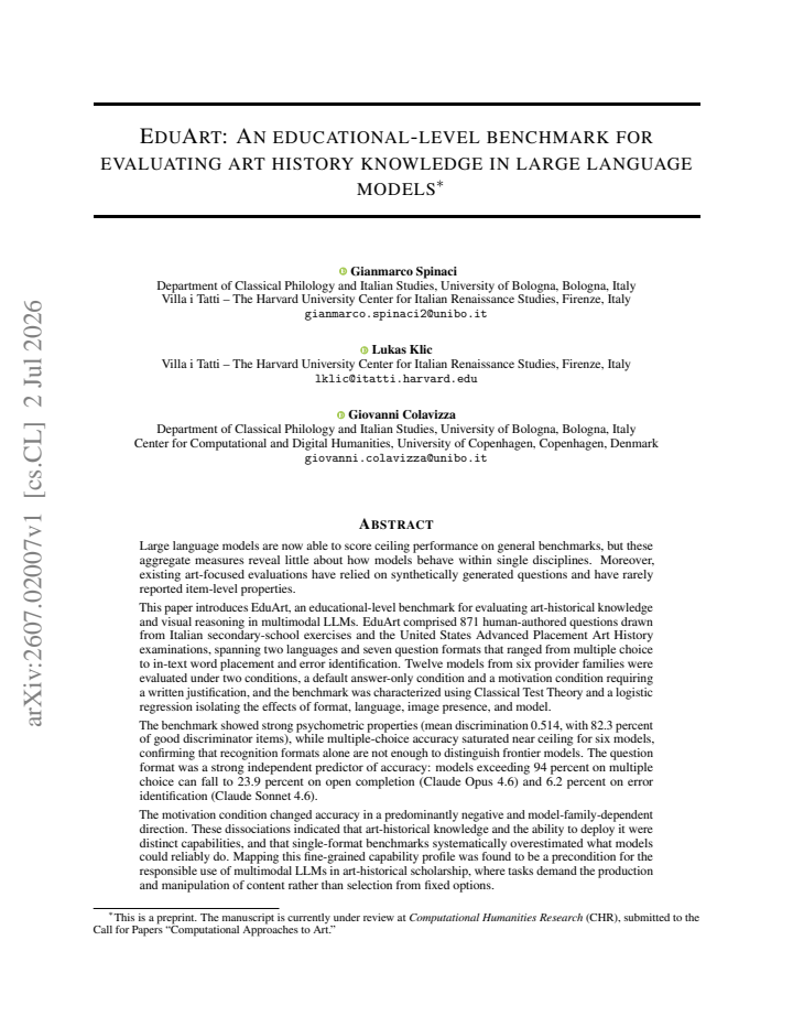 First page
