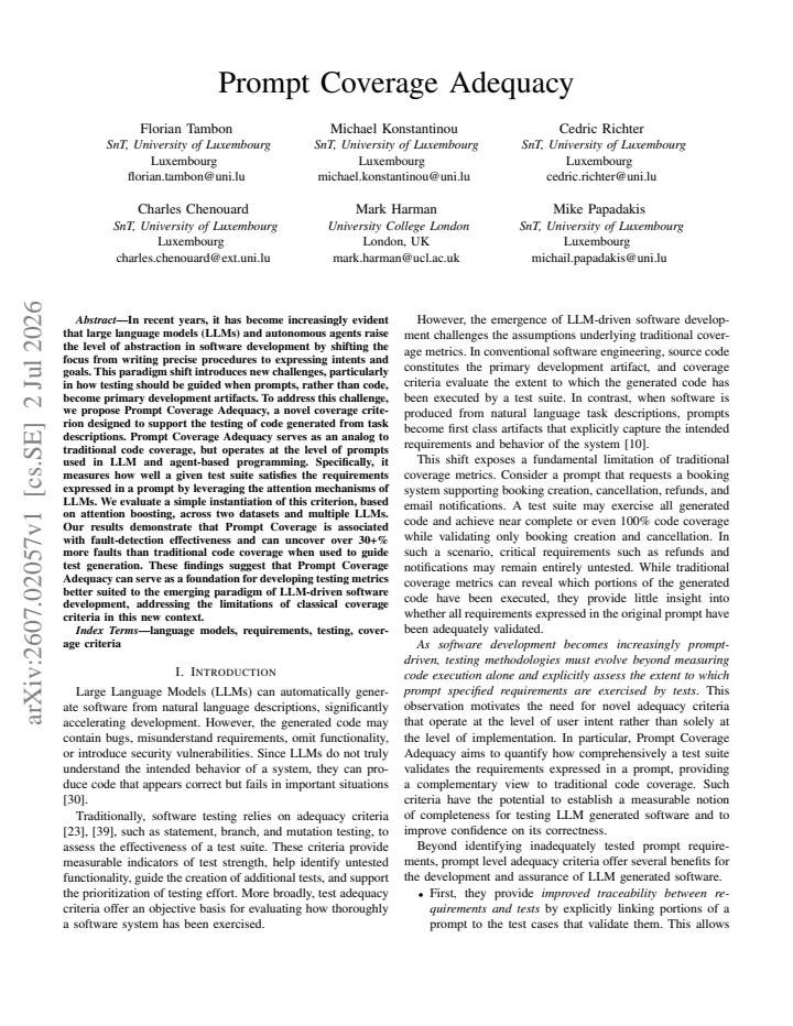 First page