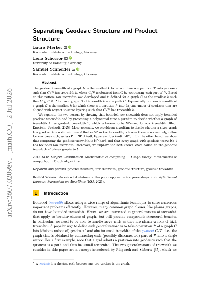 First page