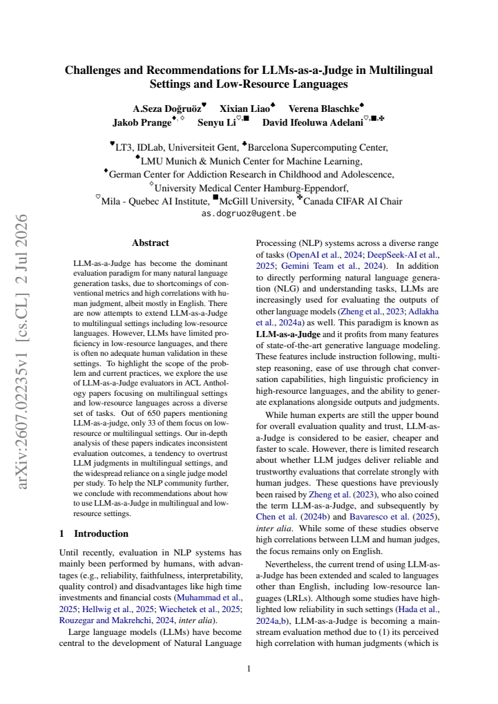 First page