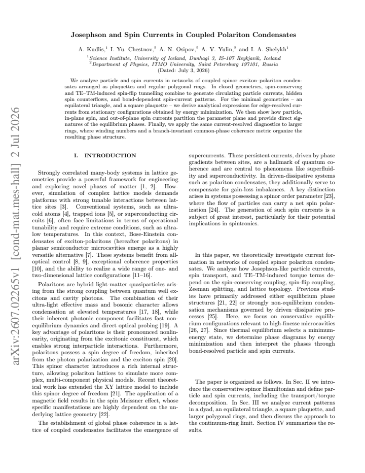 First page