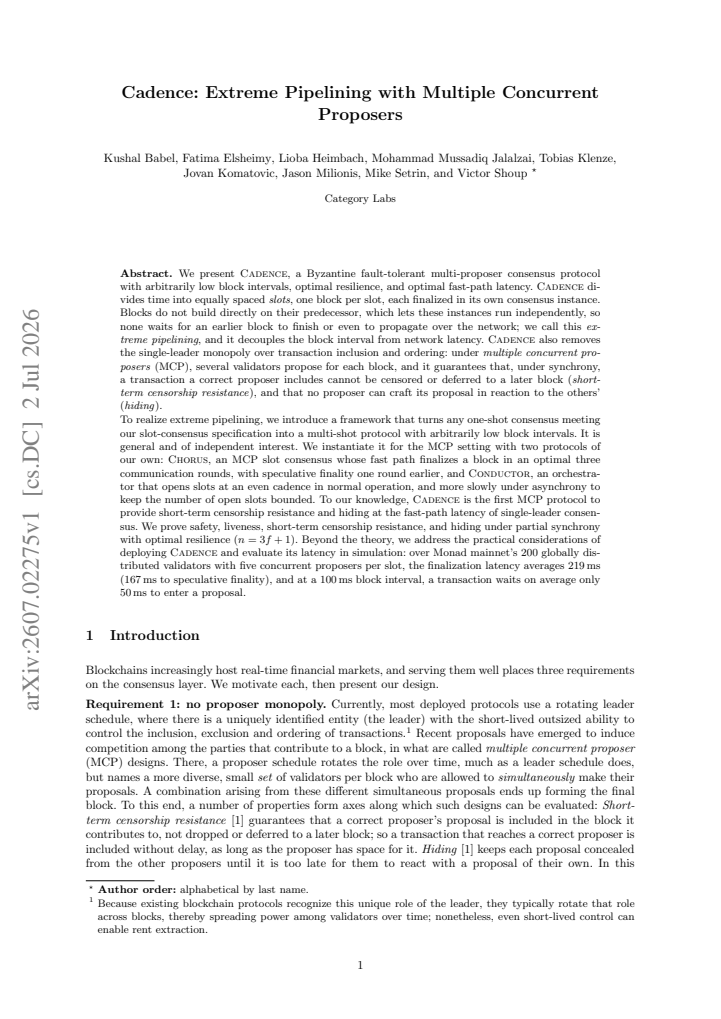 First page