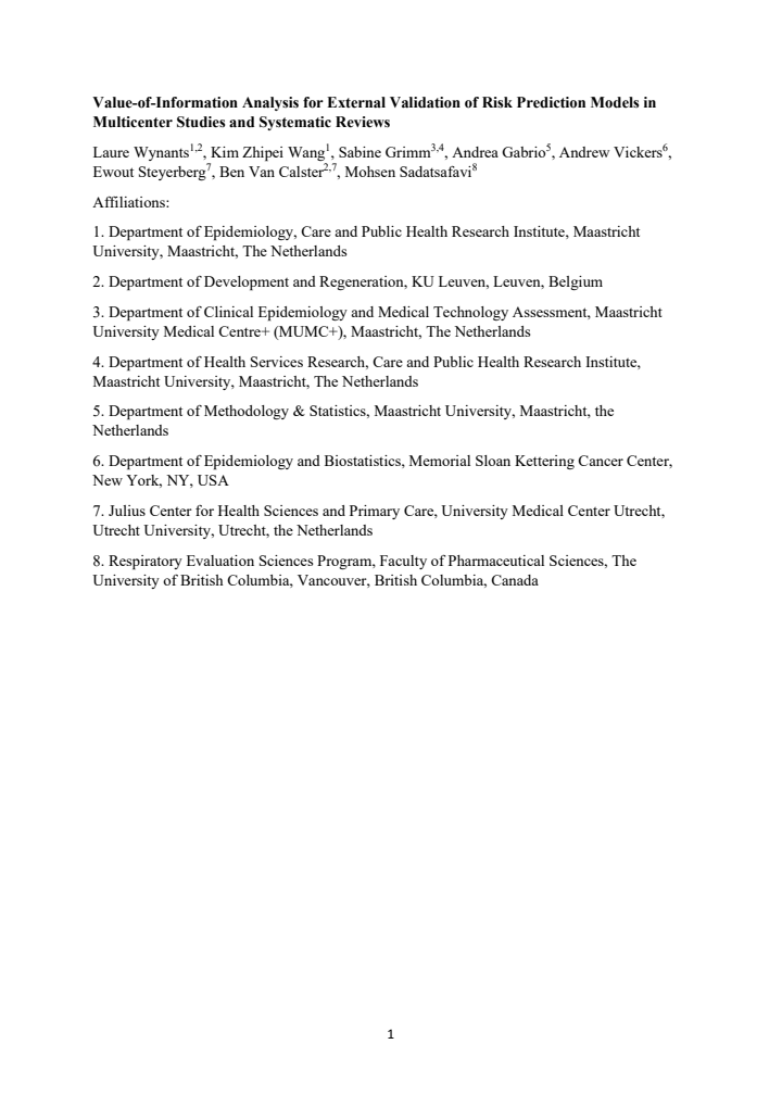 First page