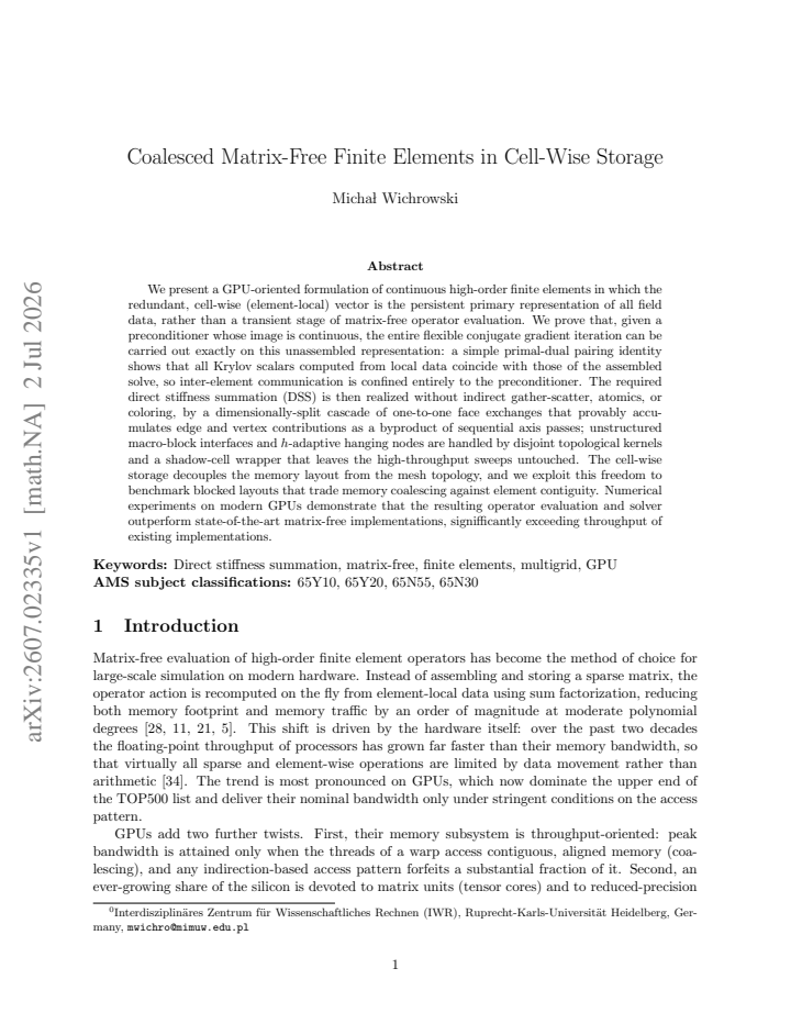 First page