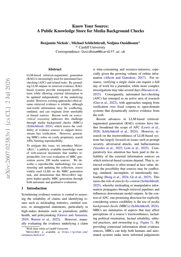 First page