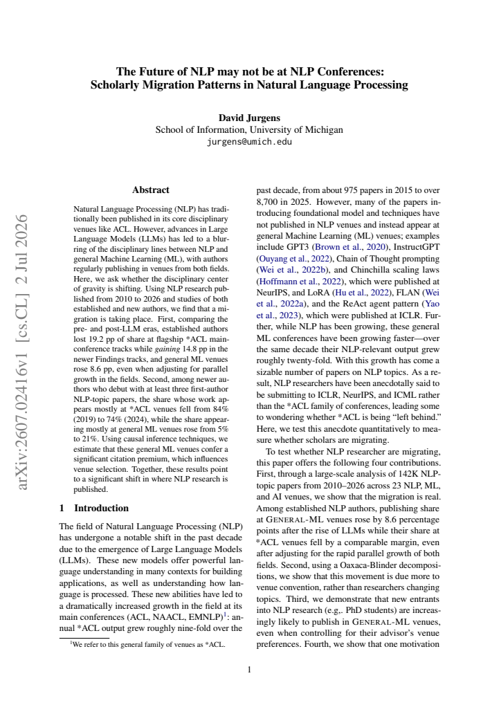 First page