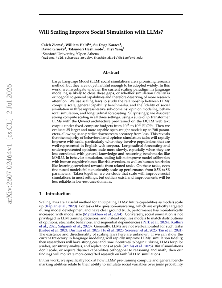 First page
