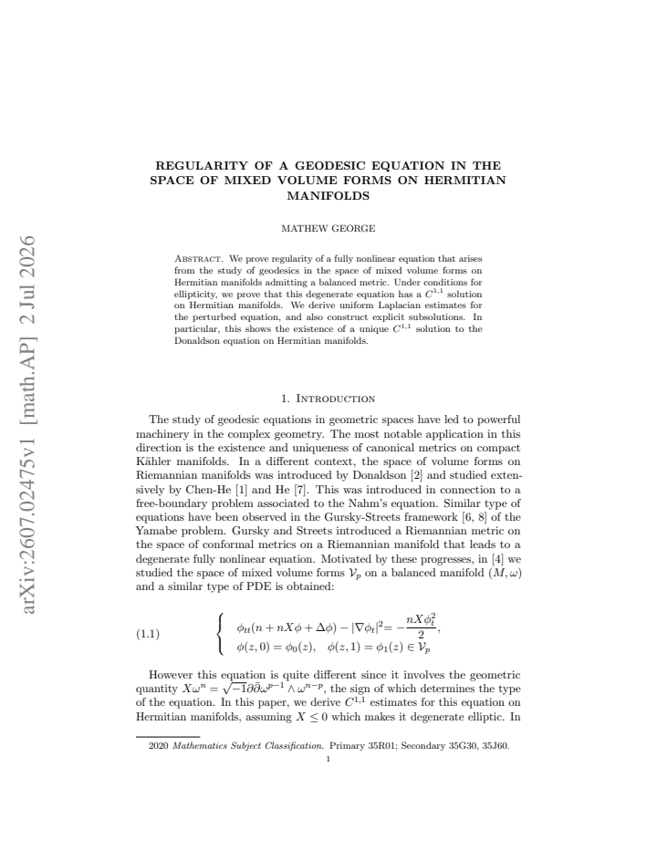 First page