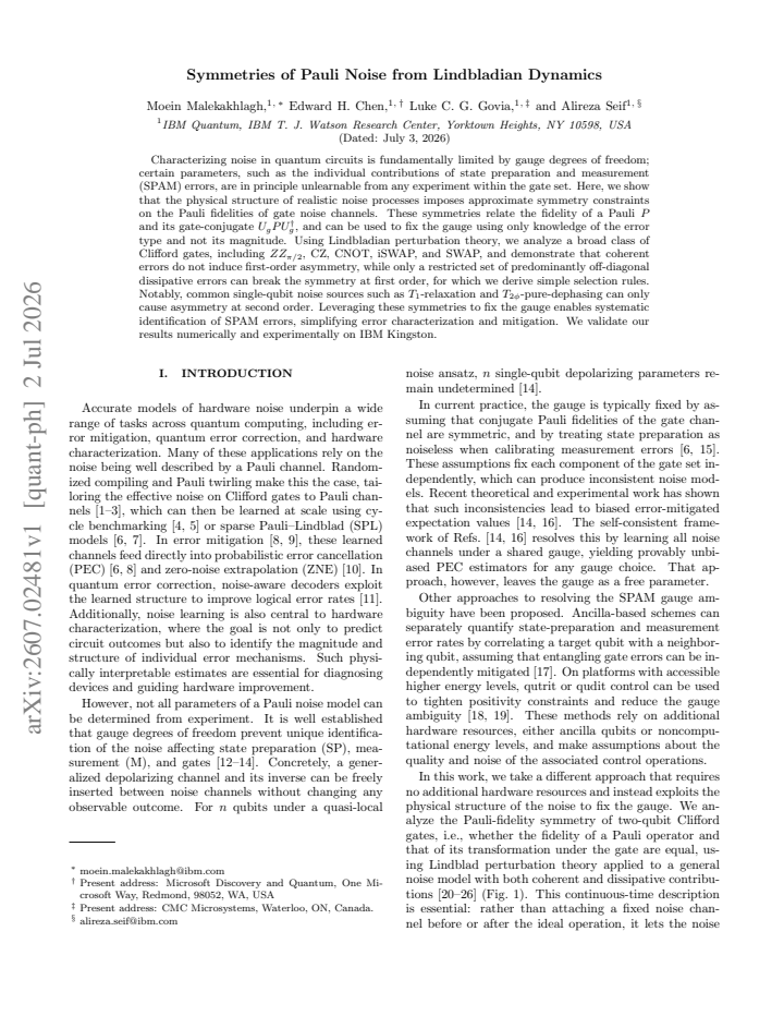 First page