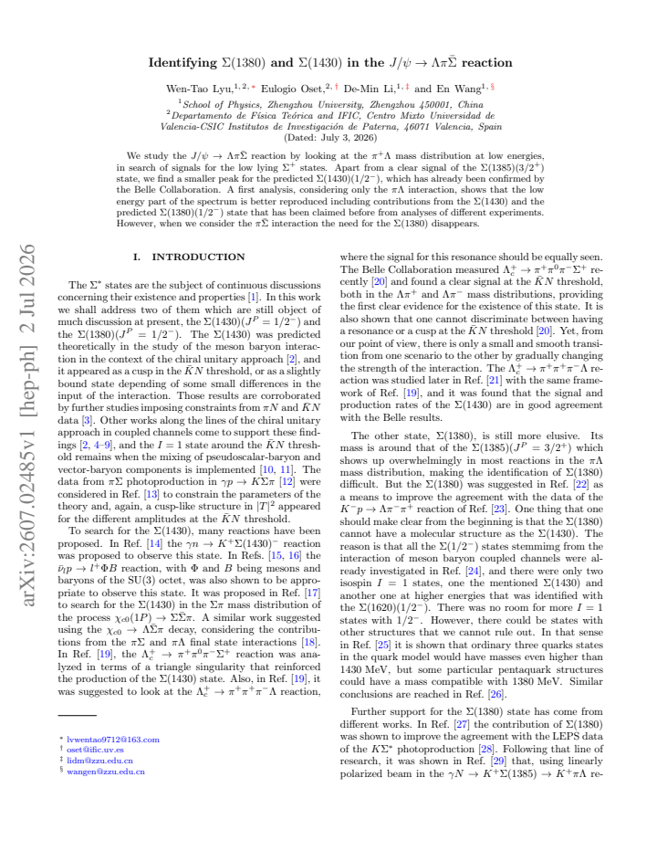 First page