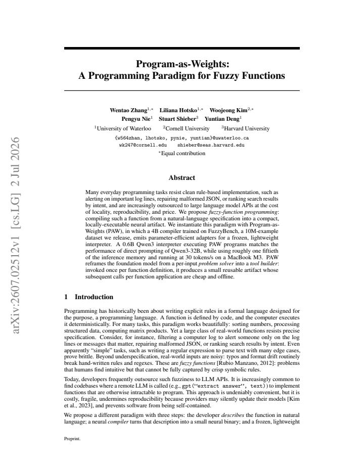 First page