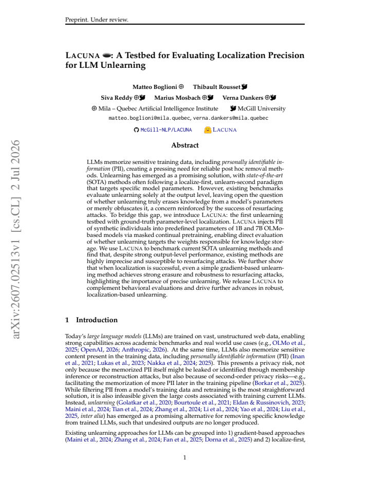 First page