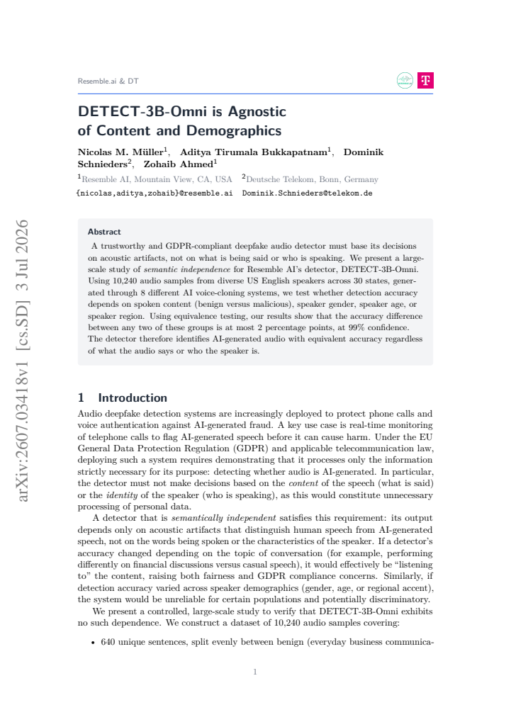 First page