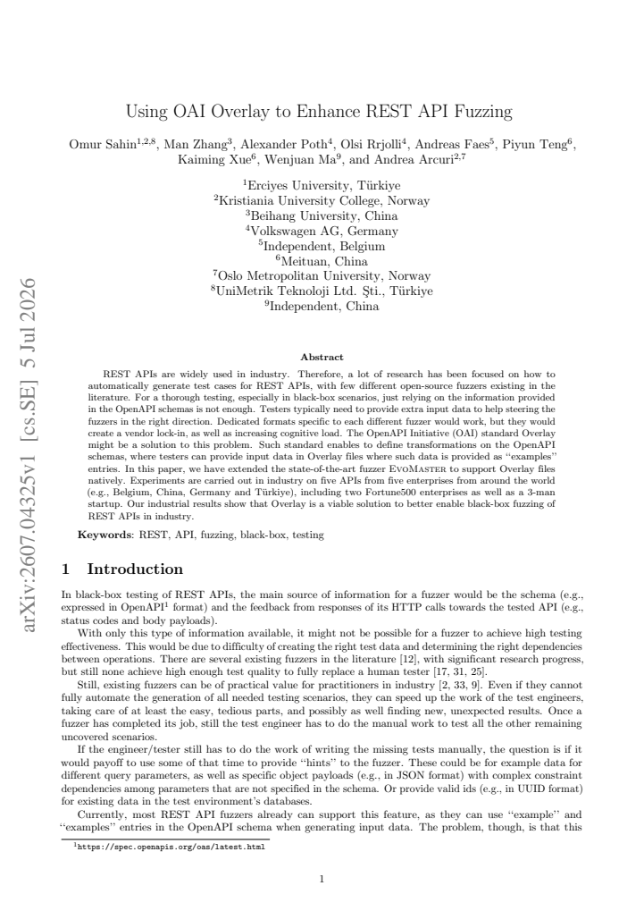First page
