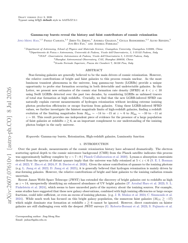 First page