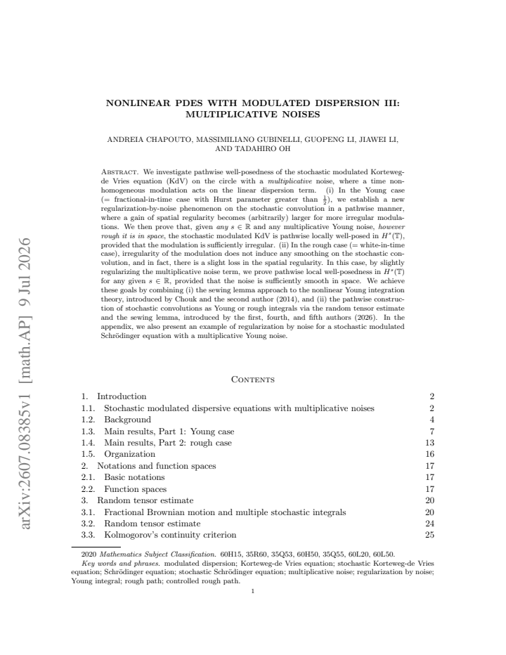 First page