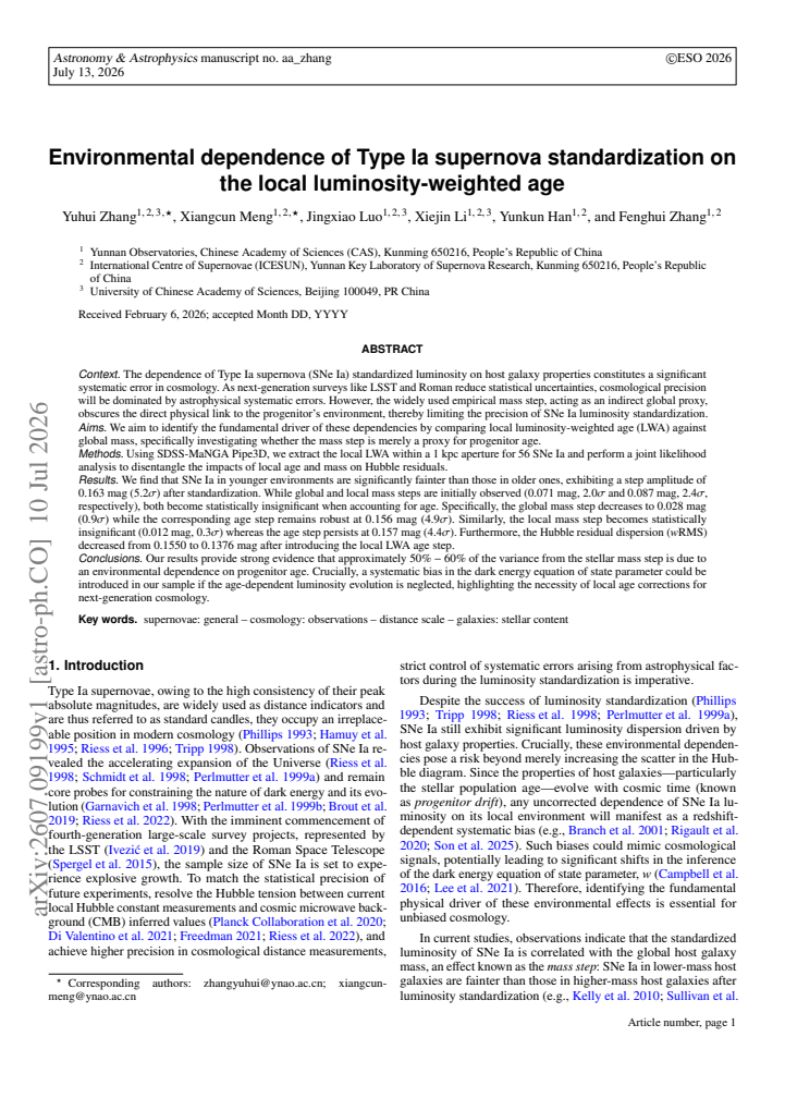First page