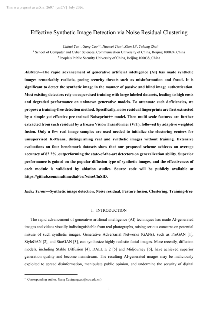 First page
