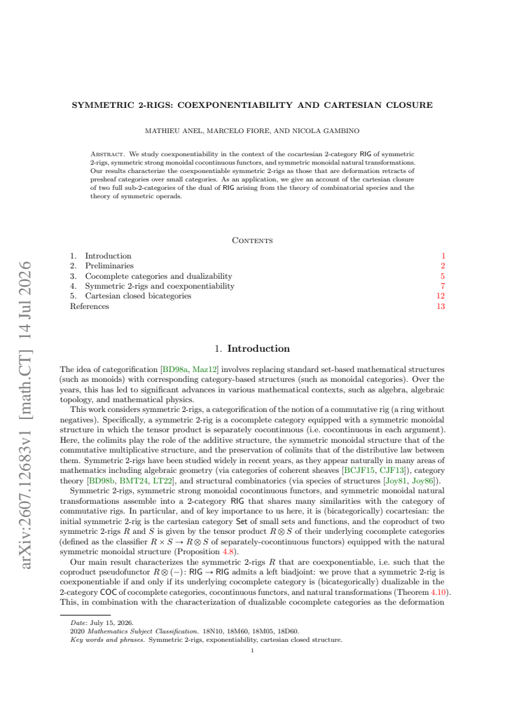 First page