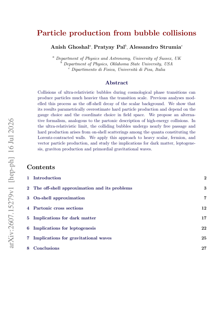 First page