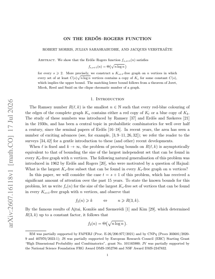 First page