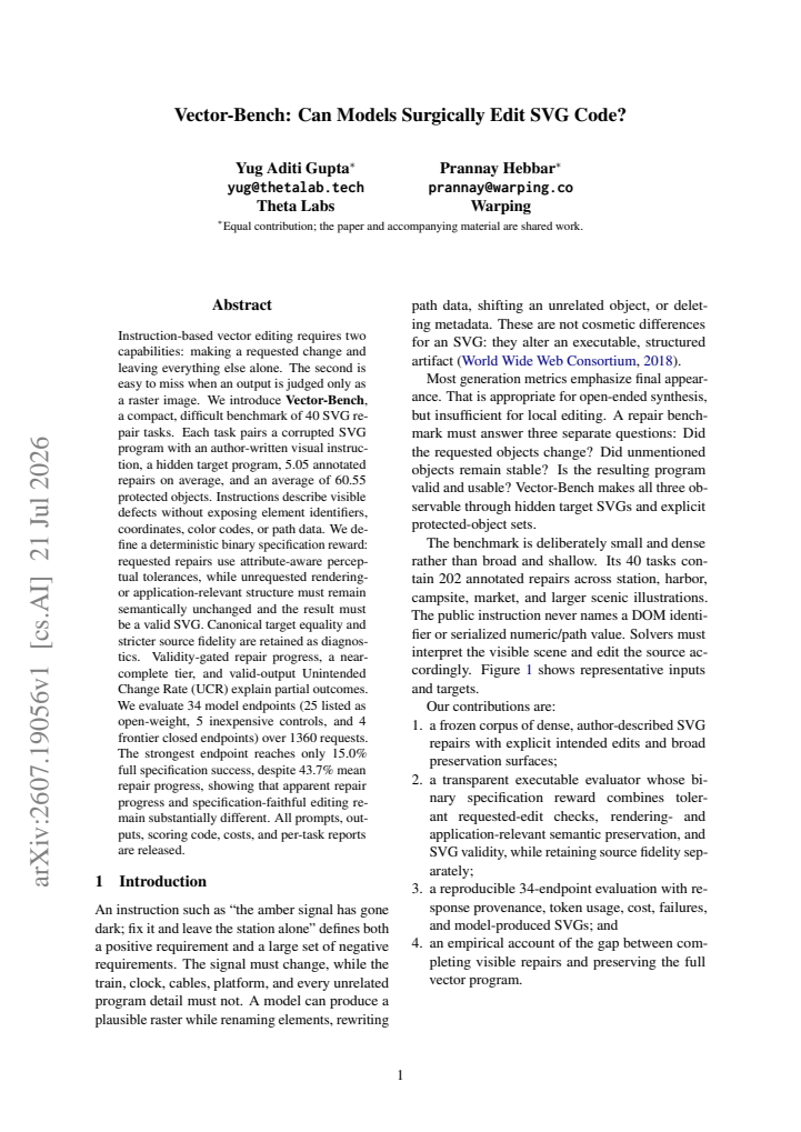 First page