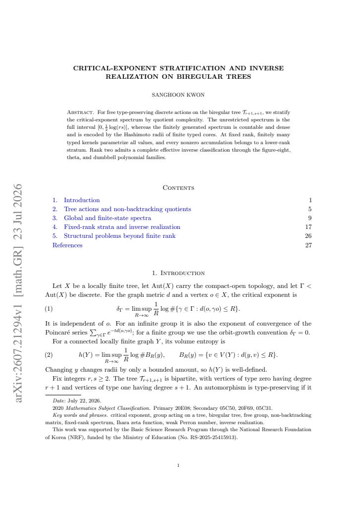 First page