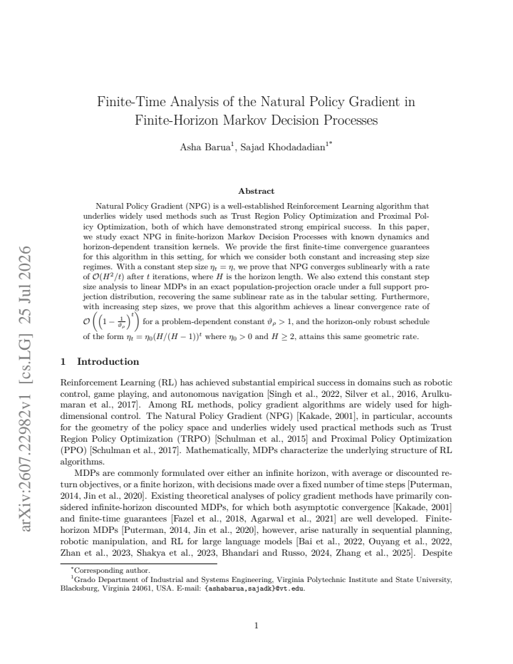 First page