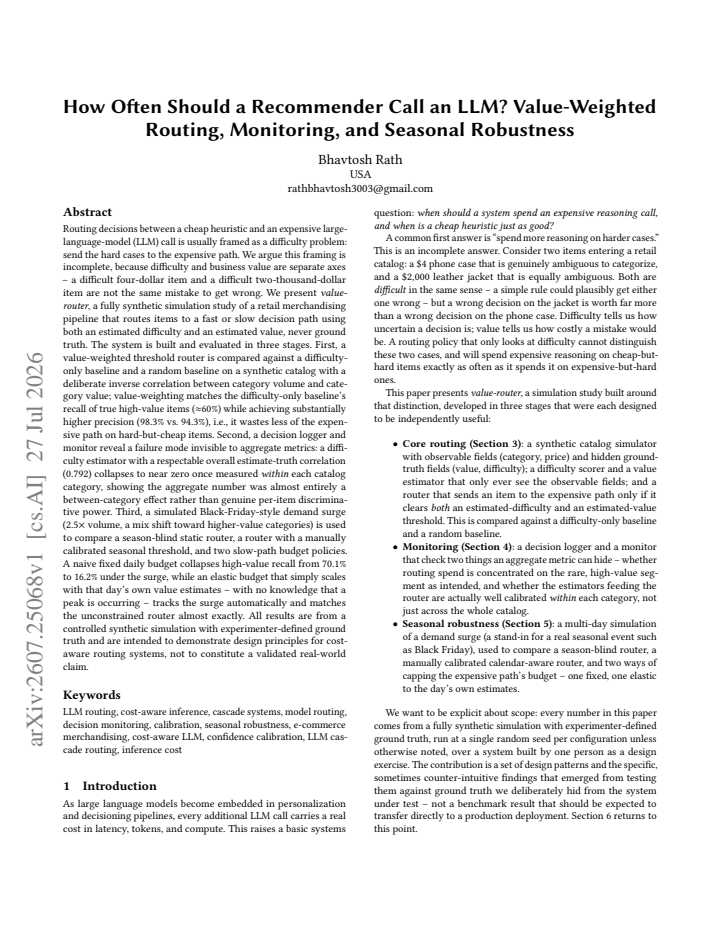 First page