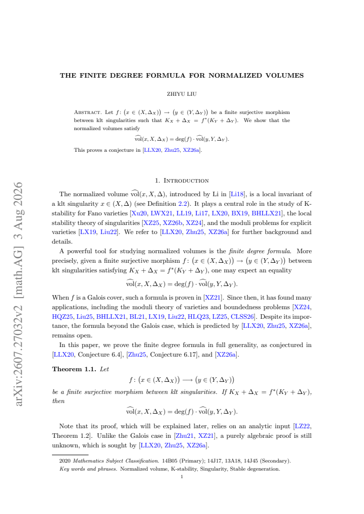 First page