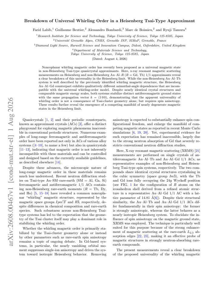 First page
